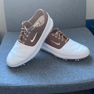 Nike Air Zoom Victory Tour Golf Shoes.  White/Brown. Size 12